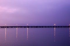 dawn over the pier / richmond, ca