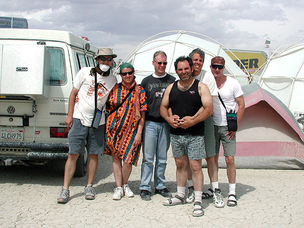 (from left) Hez, Melissa, Andy, Ron, Dan, and Brent at Camp Hole Club