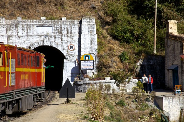 entering the barog tunnel / kumarhatti, india