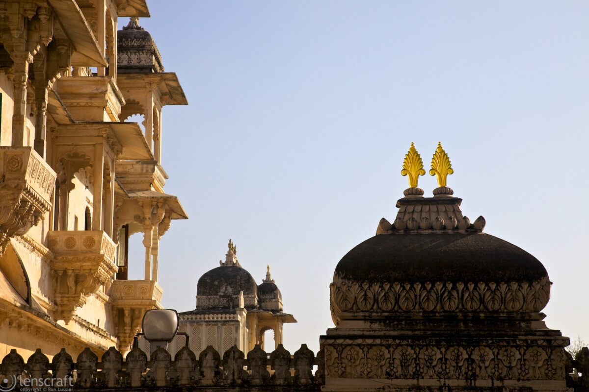 city palace balconies / udaipur, india