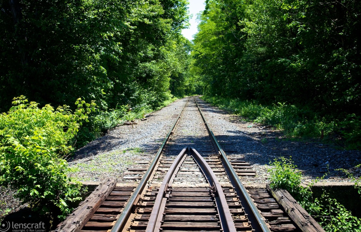 walking the tracks on a summer's day / woonsocket, rhode island