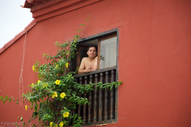 man in the morning / cartagena, colombia