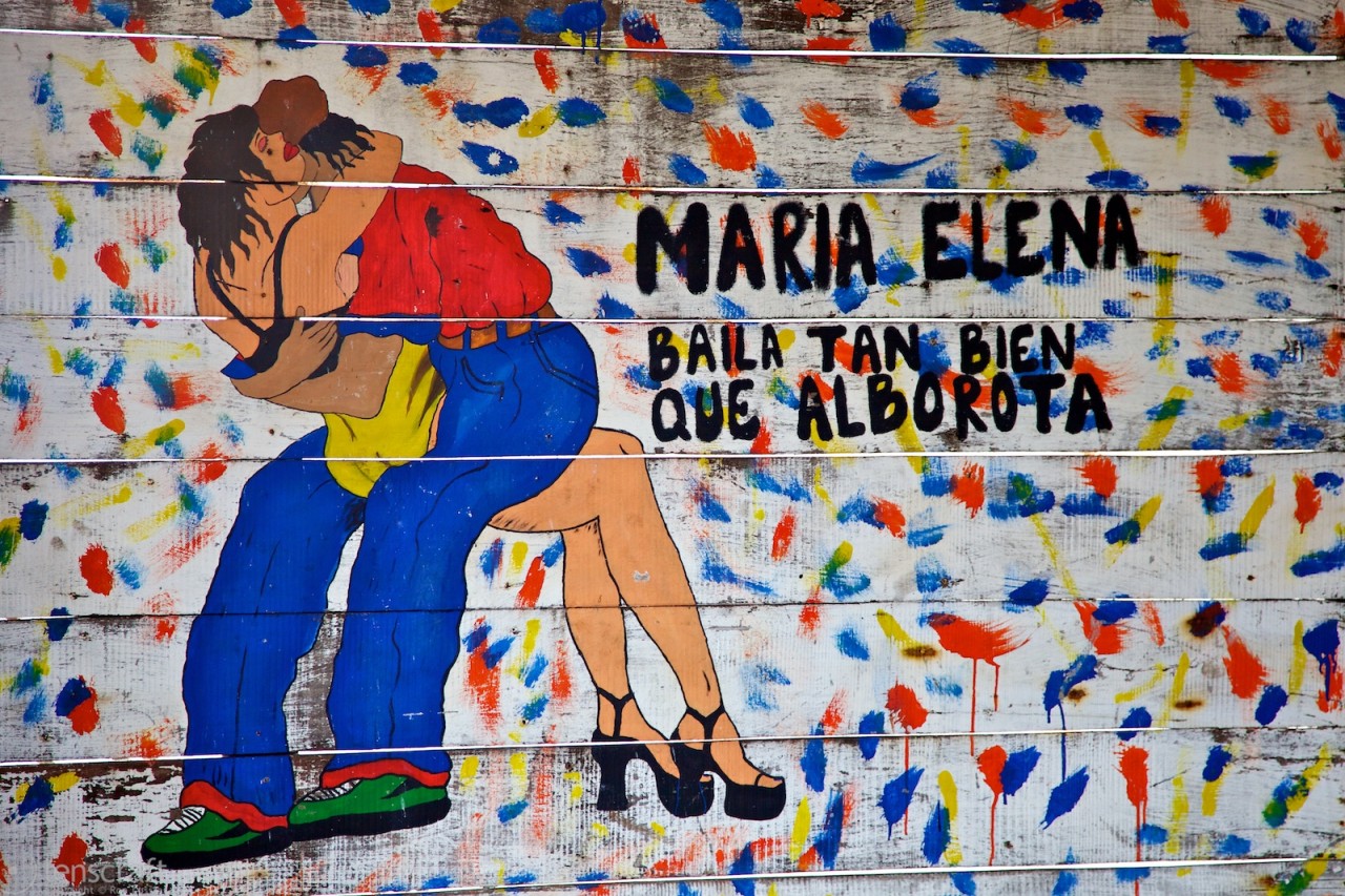 maria elena is a great dancer / santa cruz del islote, colombia