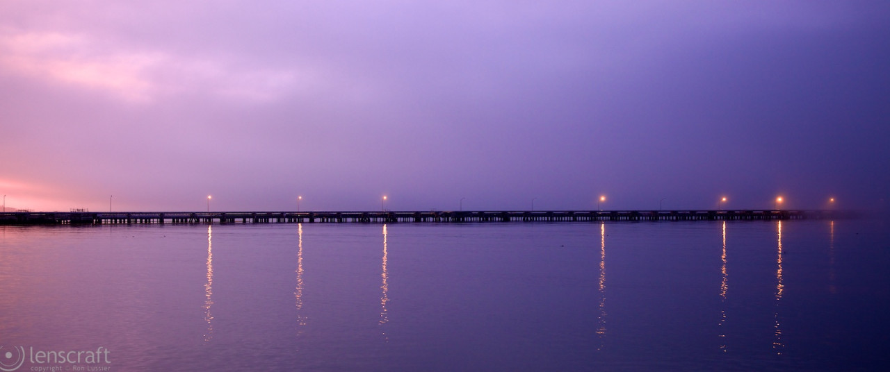 dawn over the pier / richmond, ca