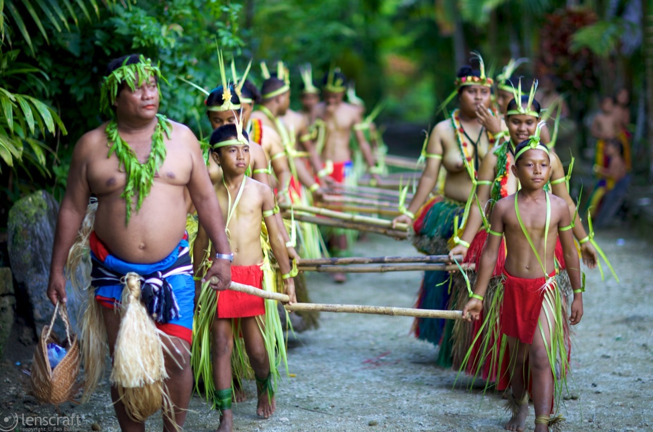 the procession / yap, micronesia