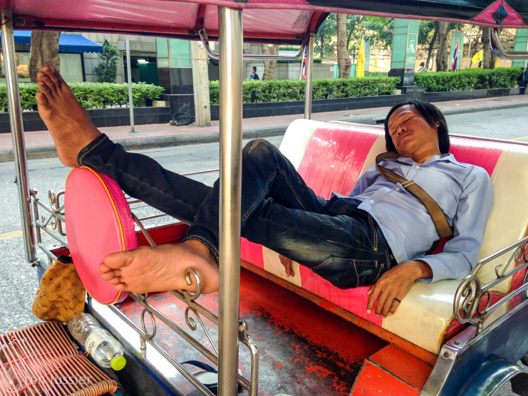 the tuktuk driver / bangkok, thailand